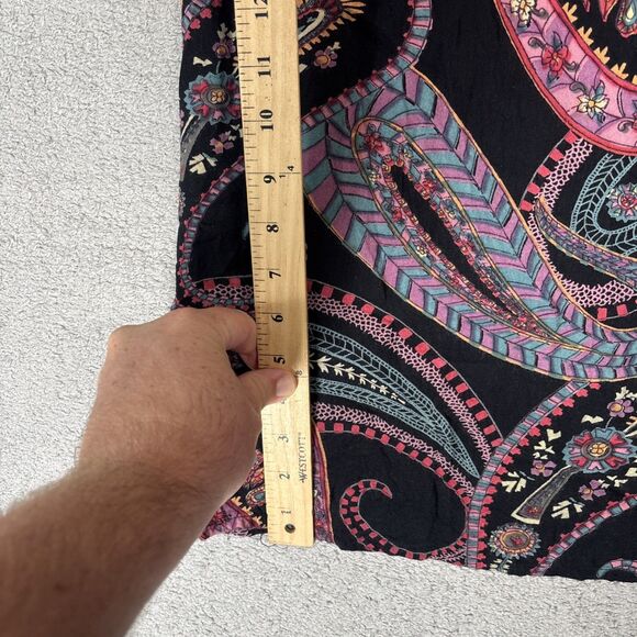 Angie Mini Dress Women’s Size L Bohemian Boho‎ Paisley Festival - Picture 9 of 12